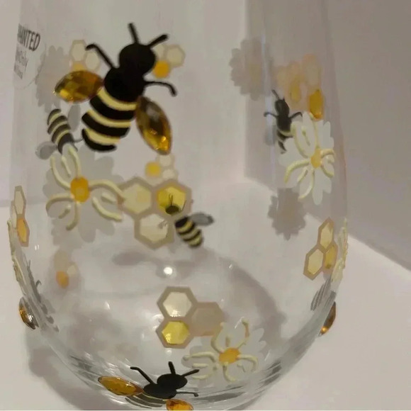 Honey Bee Glass Jar And Glasses - Picture 5 of 6
